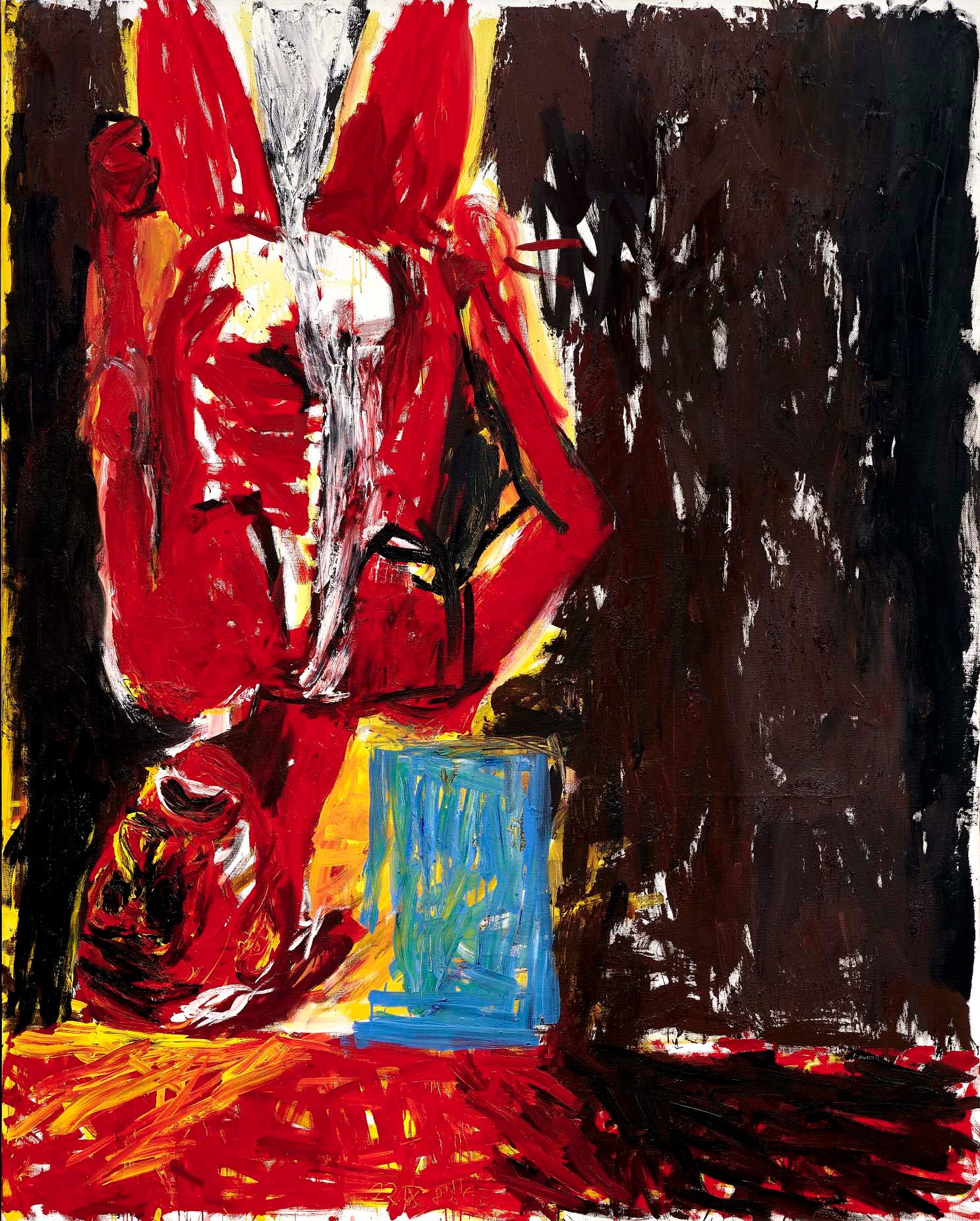 Georg Baselitz, “Das letzte Selbstbildnis I (The Last Self-Portrait I)” (1982). Huile sur toile, 250 x 200 cm. Estimation : £4.5 - 5.5 million