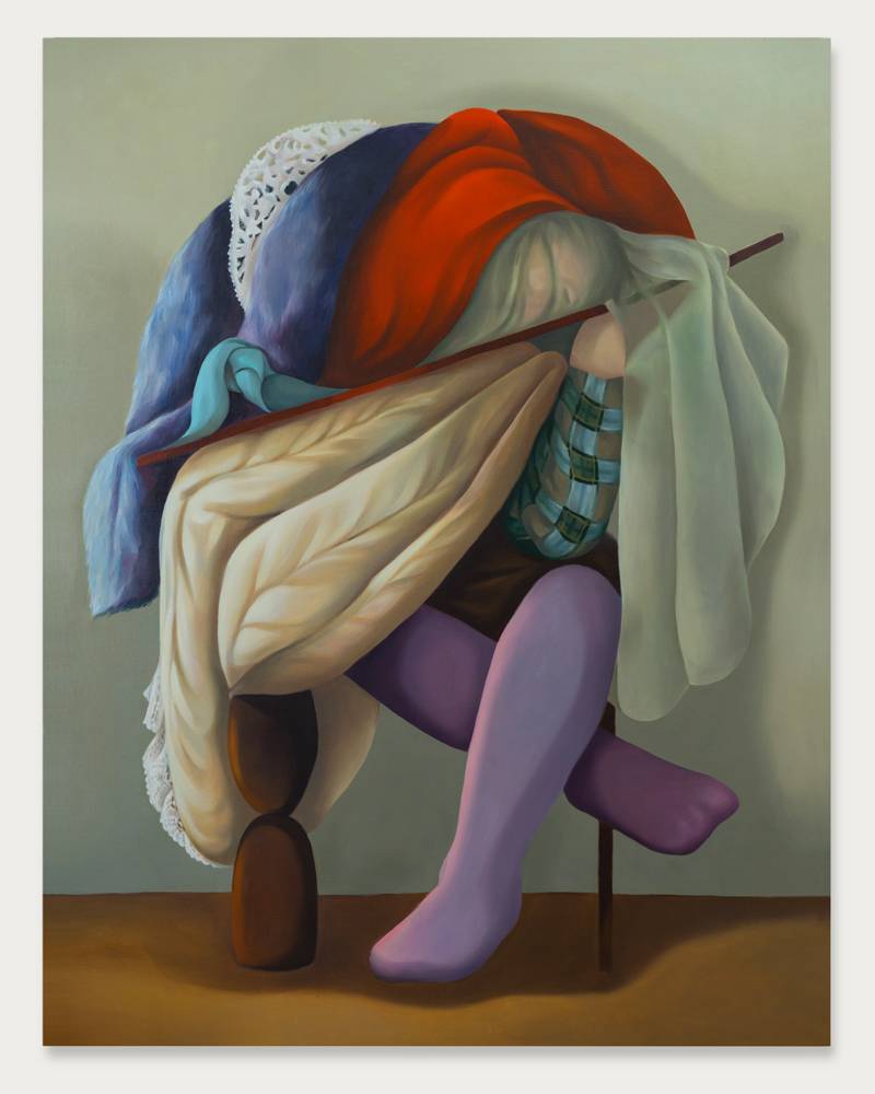 Diane Dal-Pra, “Unvarnished moment” (2020). Huile sur lin, 162 x 130 cm © Gregory Copitet