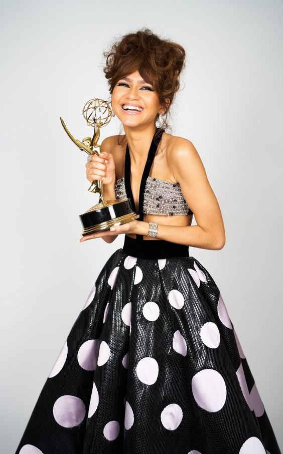 Zendaya sacrée meilleure actrice dans une série dramatique lors des Primetime Emmy Awards 2020. ©Emmys