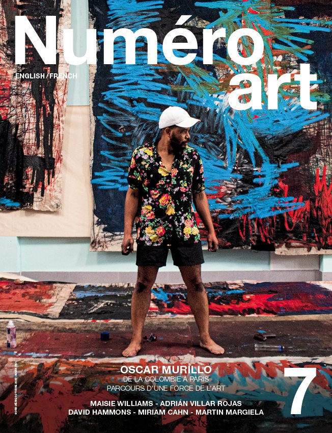Oscar Murillo en couverture du Numéro art #7. Portrait par Julián Valderrama.