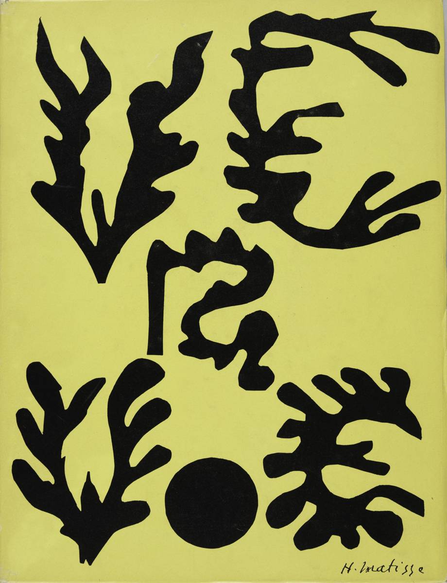 Henri Matisse, “Verve, n°21-22” (1948). Revue 36 × 27 cm (fermé) Centre Pompidou, Bibliothèque Kandinsky, Paris © Succession H. Matisse Photo © Centre Pompidou, Mnam-Cci, Bibliothèque Kan- dinsky / Dist. Rmn-Gp