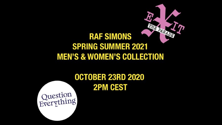 Découvrez le défilé Raf Simons printemps-été 2021 (et sa première collection femme) en direct