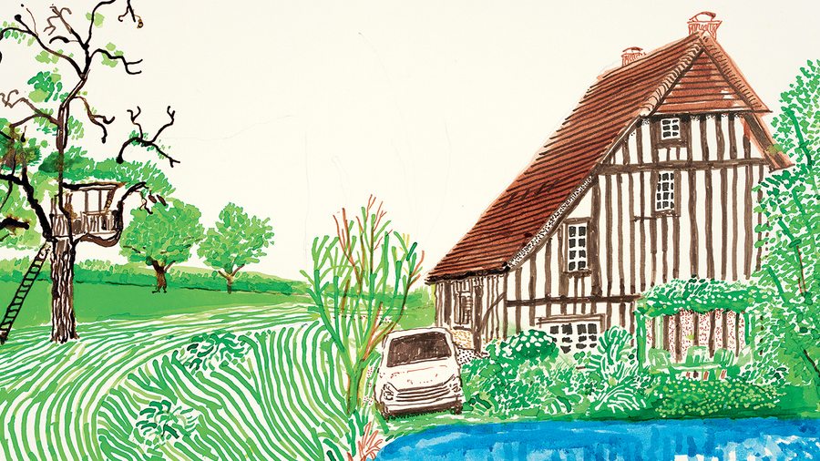 À quoi ressemble la Normandie idéale de David Hockney ? 