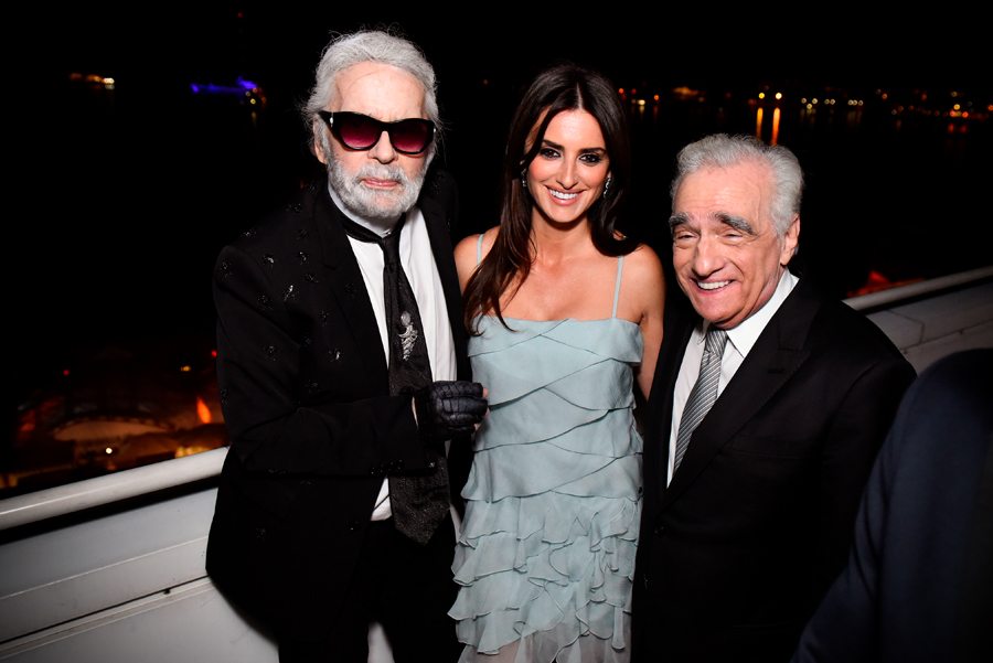 Karl Lagerfeld, Penelope Cruz et Martin Scorsese