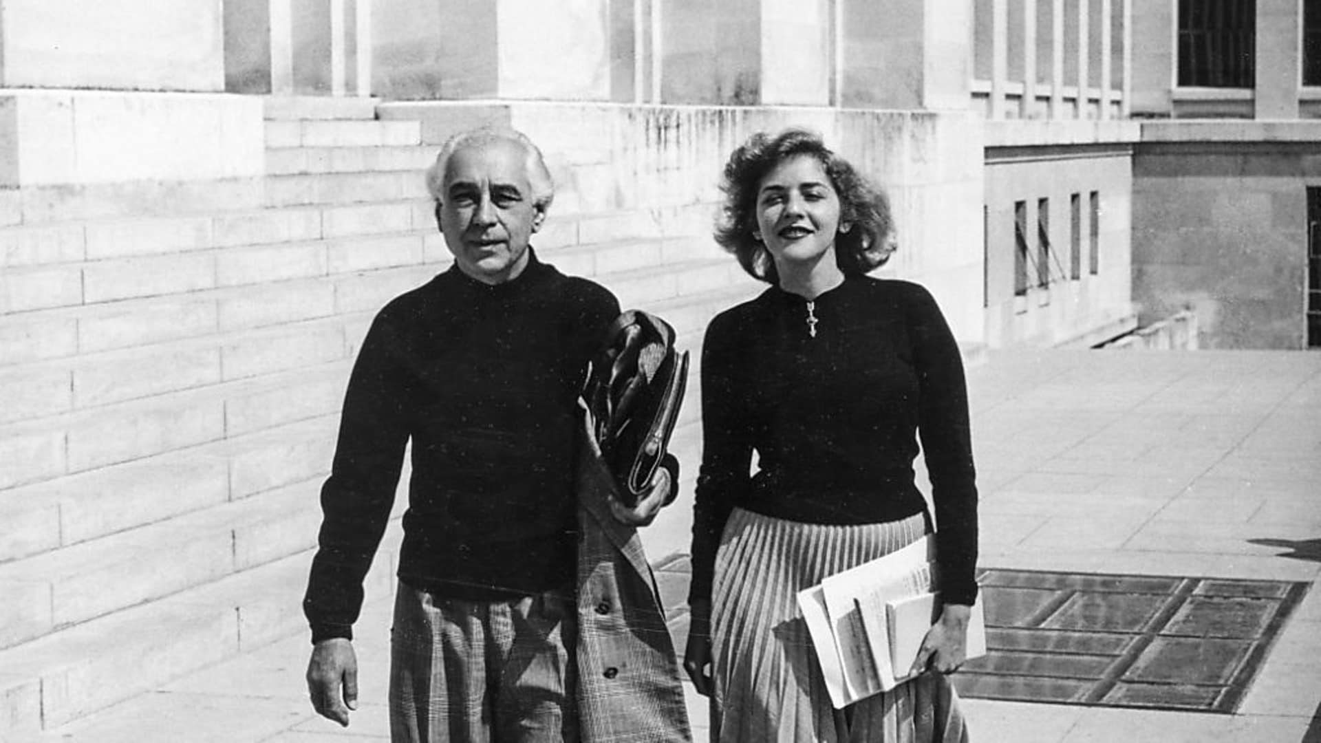 Nelly Kaplan et Abel Grance à Genève. © KEYSTONE/LEN SIRMAN-ARCHIV/STR
