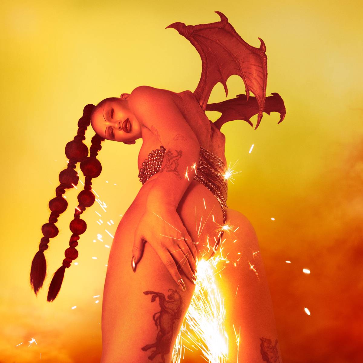 Eartheater, “Phoenix : Flames are Dew upon my Skin” (2020). Photo : Daniel Sannwald