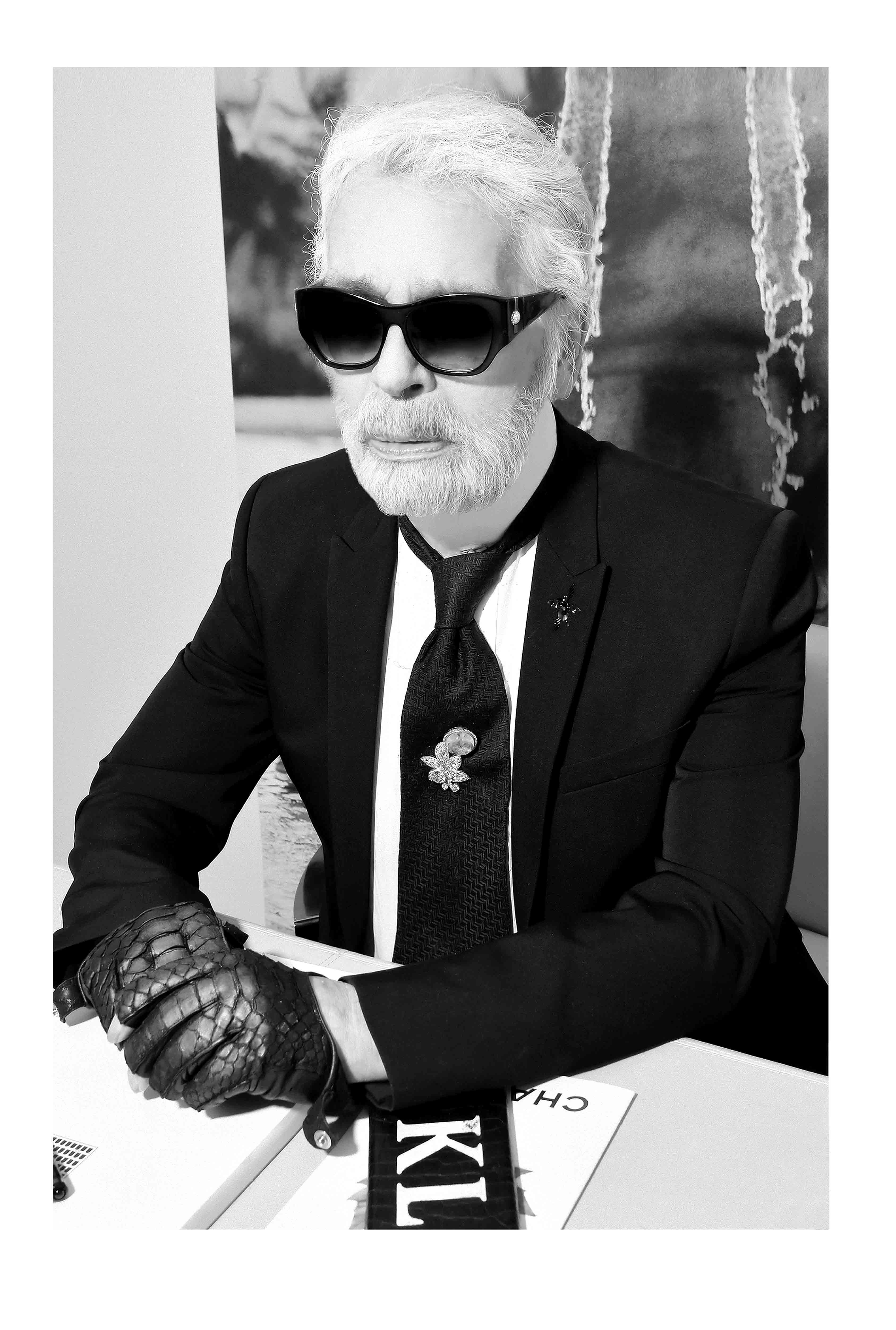 Karl Lagerfeld par Stéphane Feugère.