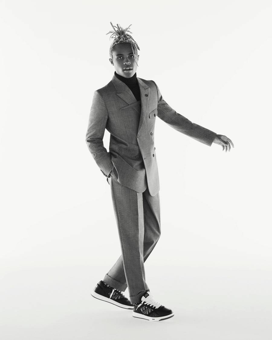 Kailand Morris par Brett Lloyd.
La collection capsule Modern Tailoring Dior Men.