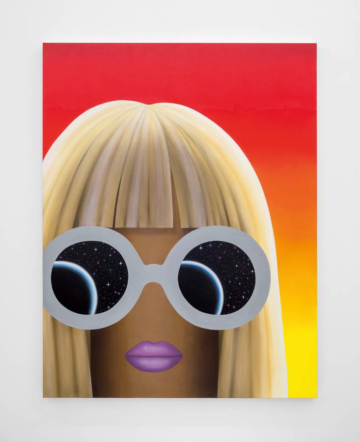“Slow Burn” (2016) d’Emily Mae Smith. Huile sur lin, 122 x 94 cm.
L’artiste a récemment intégré la programmation de la galerie avec ses peintures pop et symbolistes.