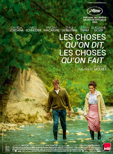 L'affiche du film "Les choses qu'on dit, les choses qu'on fait"(2020), d'Emmanuel Mouret.