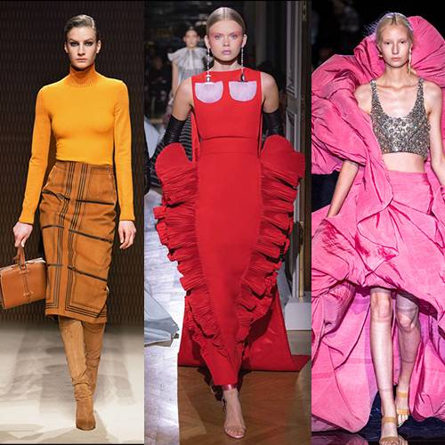 Valentino red, Hermès orange, Fendi yellow: when fashion shows its true colours