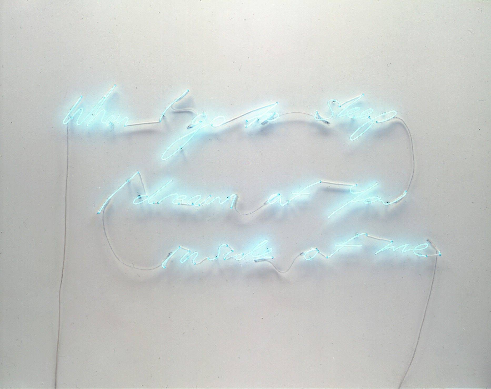 Tracey Emin "When I go to sleep I dream of you inside of me" © Sotheby's Paris