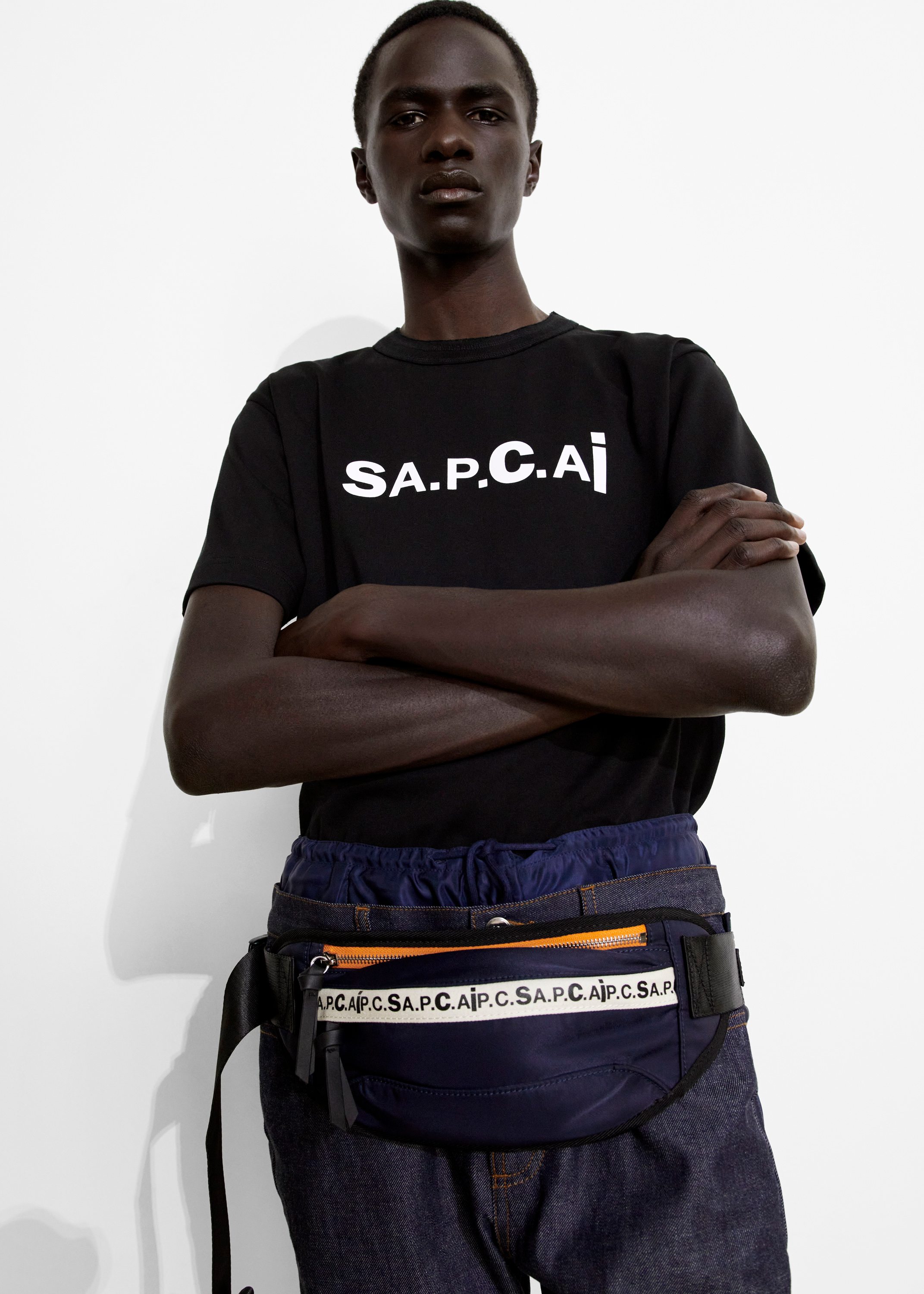 Sacai fusionne denim et nylon dans sa collection pour A.P.C