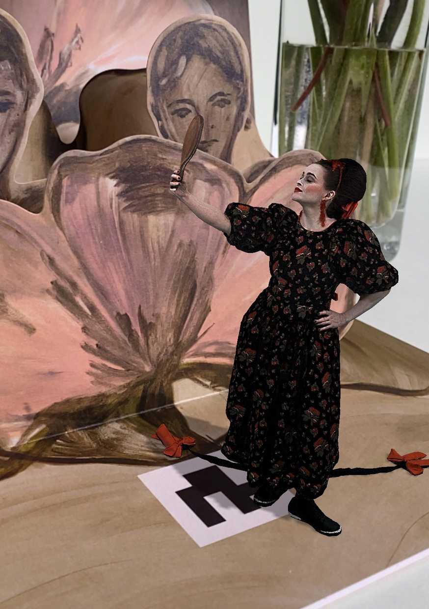 Simone Rocha x H&M : Kaia Gerber, Helena Bonham Carter, Paloma Elsesser posent devant des peintures signées Faye Wei Wei