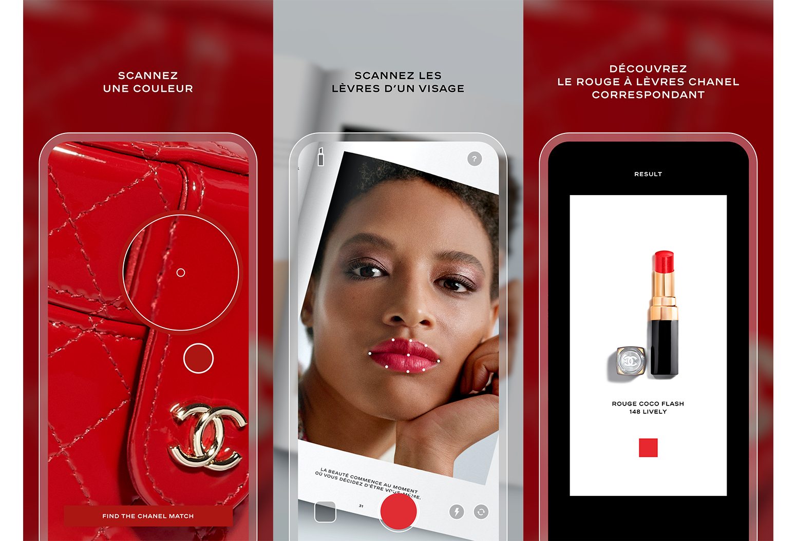 Chanel imagine Lipscanner, une application de maquillage pour les lèvres, le “Shazam” de la couleur