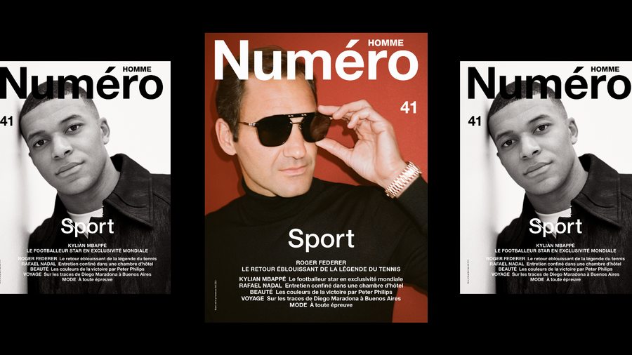 Exclusif : le tennisman Roger Federer par Pierre-Ange Carlotti en couverture du nouveau Numéro Homme