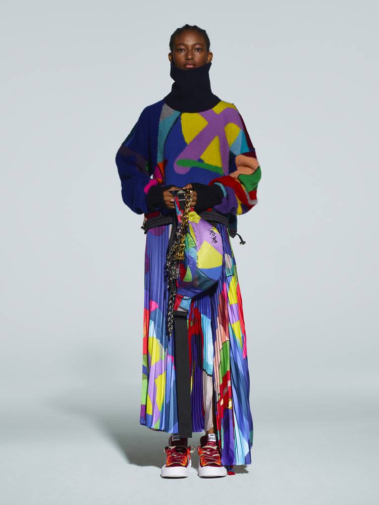 L'artiste Kaws fait exploser ses couleurs sur la nouvelle collection Sacai