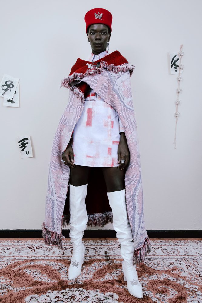 Thebe Magugu célèbre les pouvoirs occultes avec Kristin-Lee Moolman dans sa collection automne-hiver 2021-2022