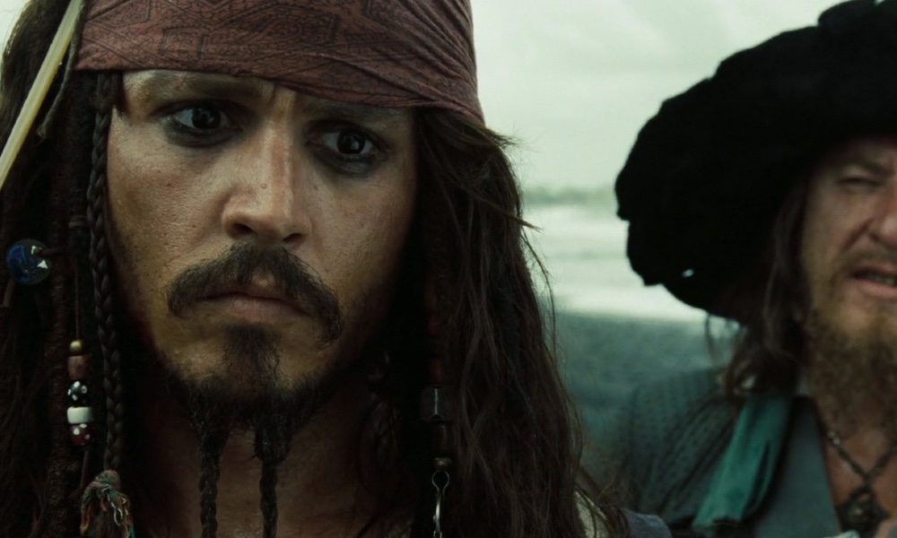 Johnny Depp et Geoffrey Rush dans Pirates des “Caraïbes : jusqu’au Bout du monde” (2007) de Gore Verbinski
