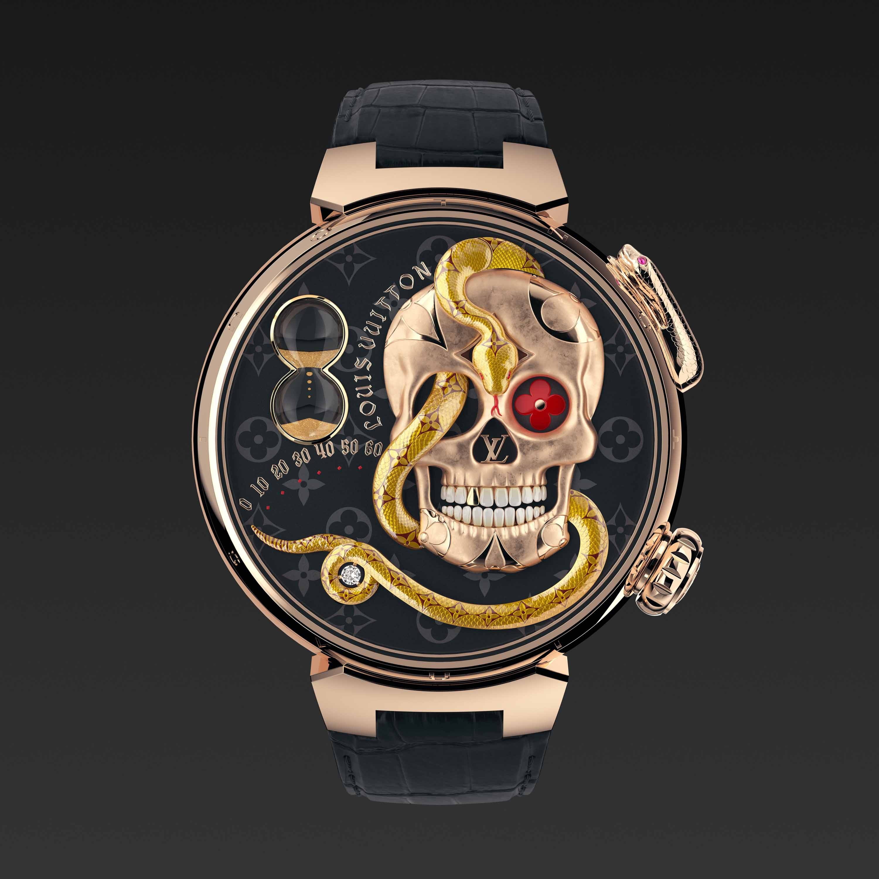 Avec la montre Tambour Carpe Diem, Louis Vuitton fait dans la magie noire