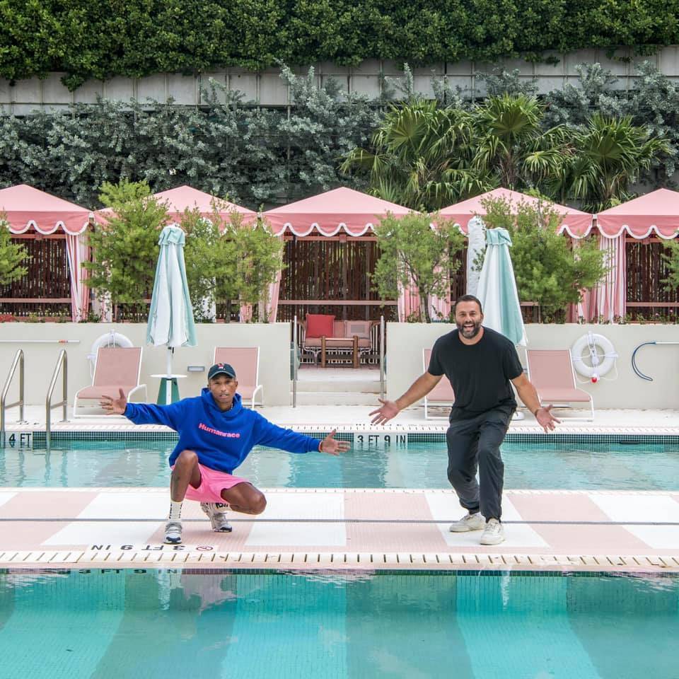 Pharrell et Dave Grutman, propriétaires de The Goodtime Hotel à Miami