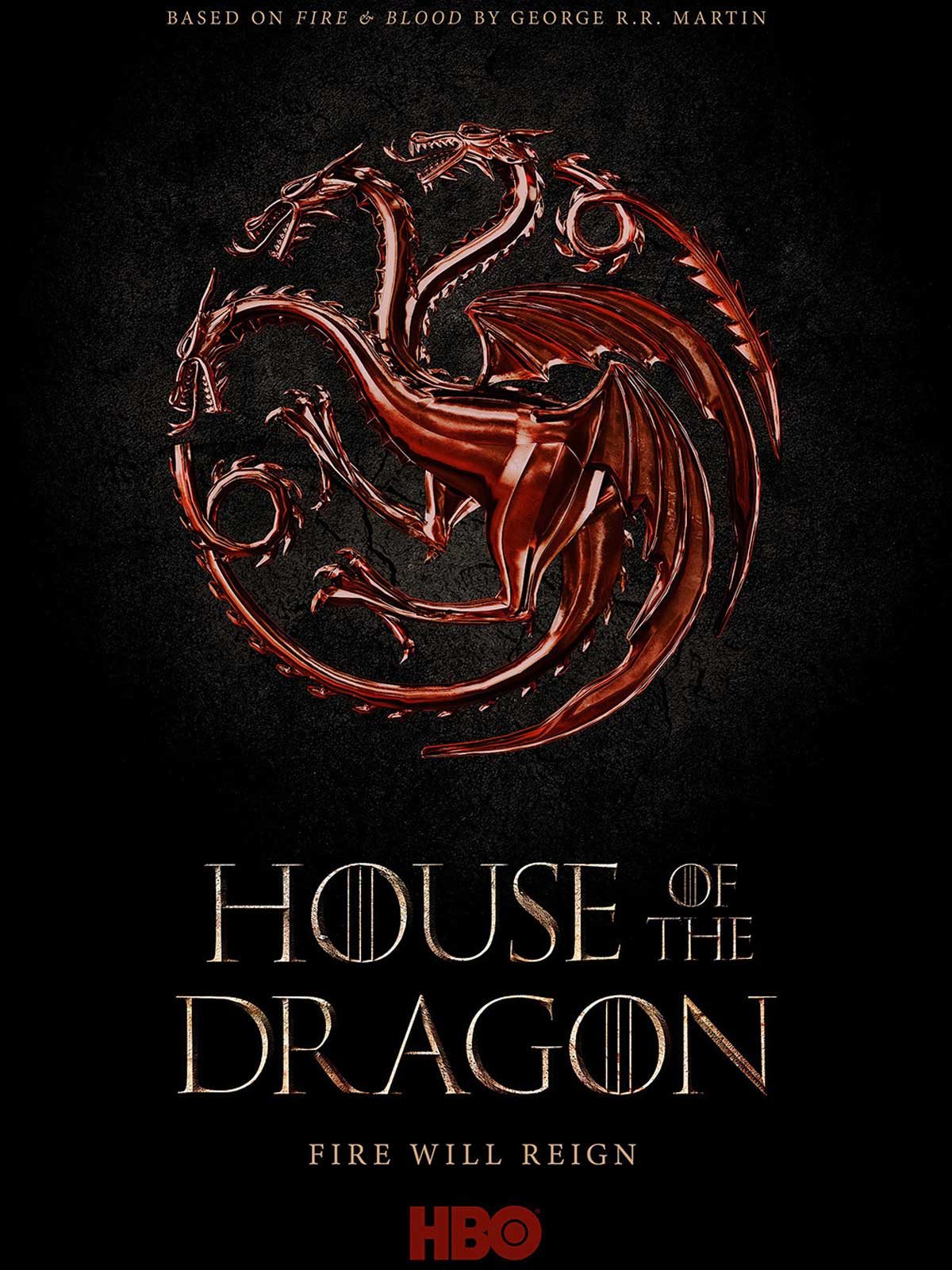 Affiche de la série HBO Max "House of the Dragons" (2022).
