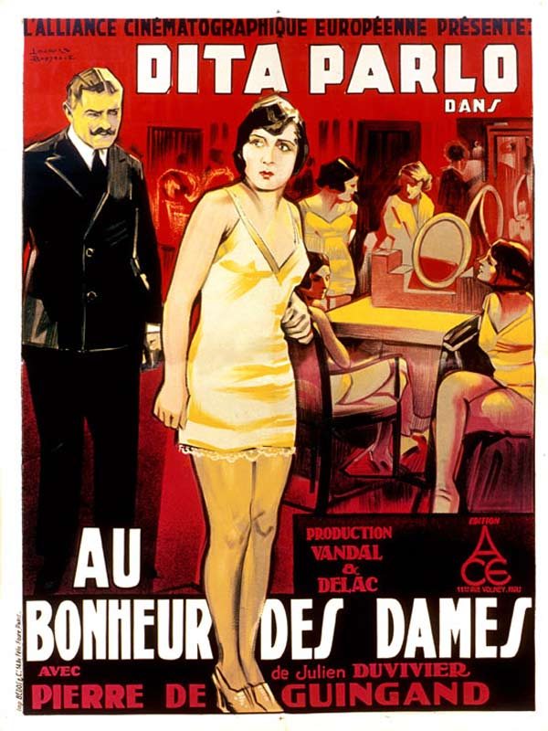 Affiche du film “Au bonheur des dames” de Julien Duvivier
