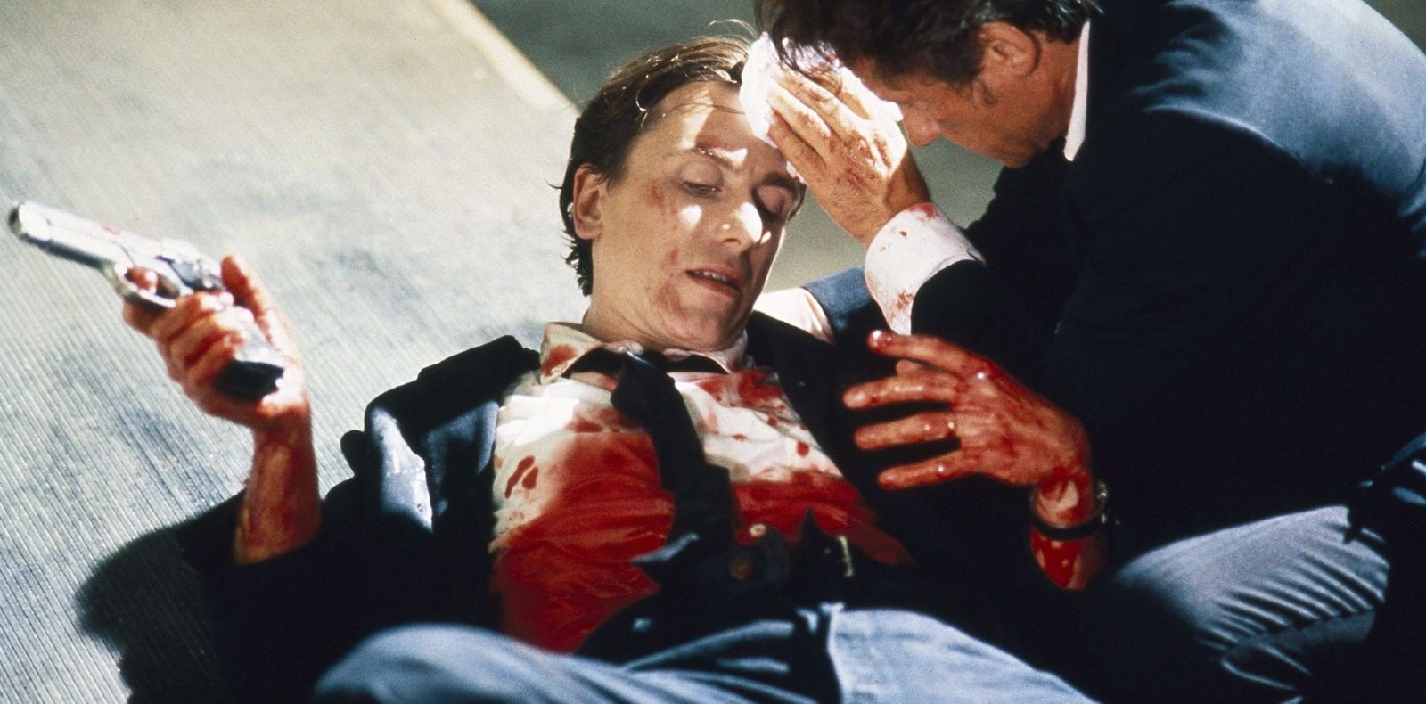 Tim Roth et Harvey Keitel dans "Reservoir Dogs" (1992) de Quentin Tarantino