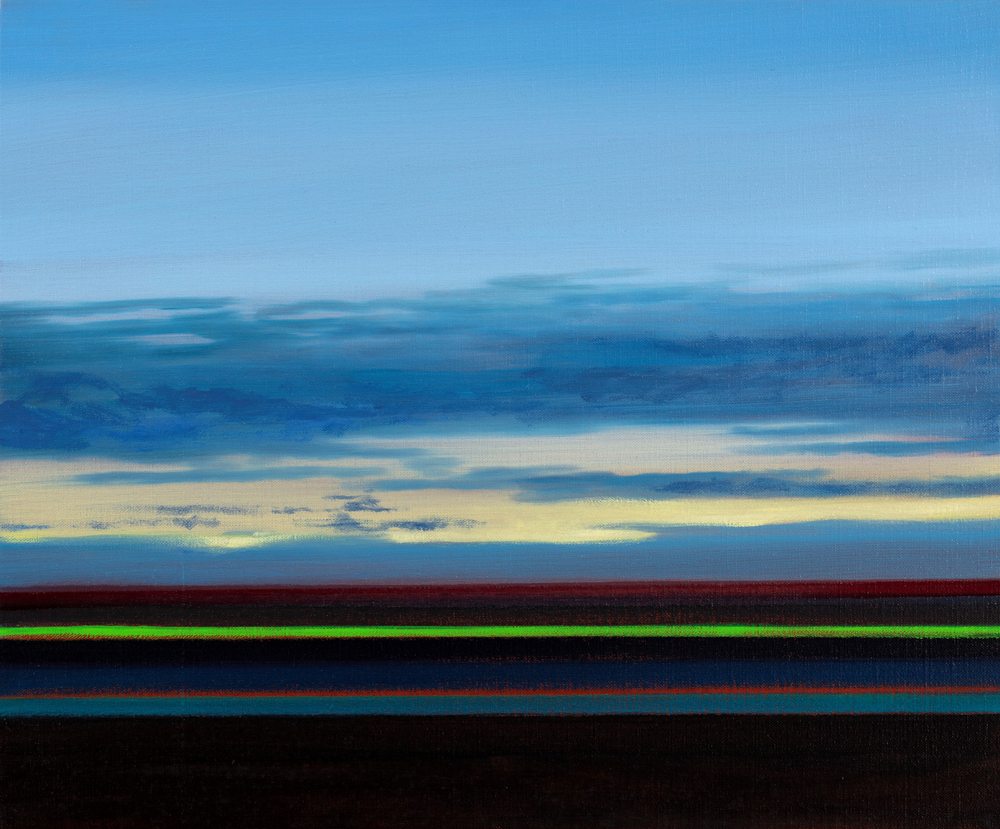 Olivier Masmonteil, “Paysage” (2019). Huile sur toile 38 x 46 cm