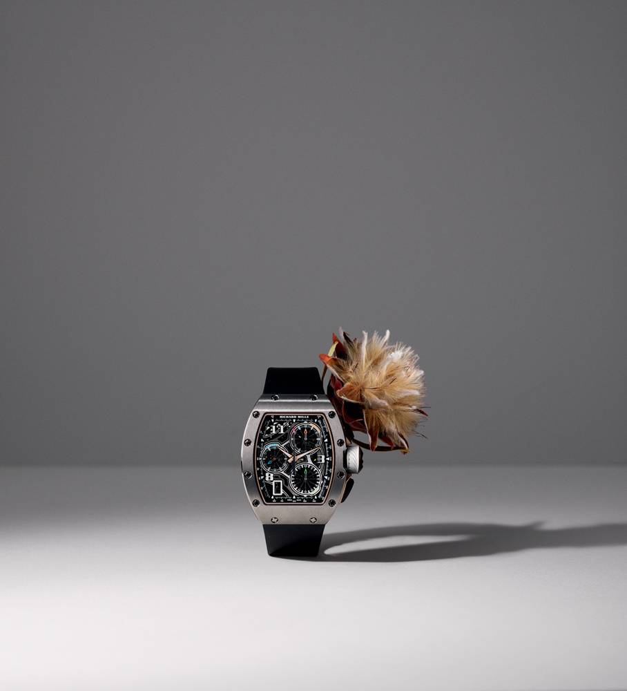 Montre "RM 72-01 Lifestyle Chronographe Maison" en titane, bracelet en caoutchouc, RICHARD MILLE.