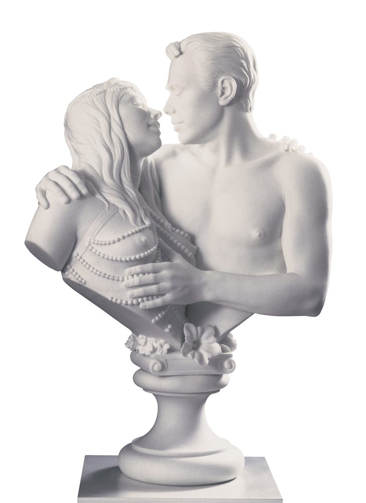 Jeff Koons, “Bourgeois Bust - Jeff and Ilona” (1991). ARTIST ROOMS Tate and National Galleries of Scotland. Acquis conjointement par The d'Offay Donation avec l’aide du National Heritage Memorial Fund et du Art Fund 2008 © Jeff Koons, photo : Jim Strong, New York