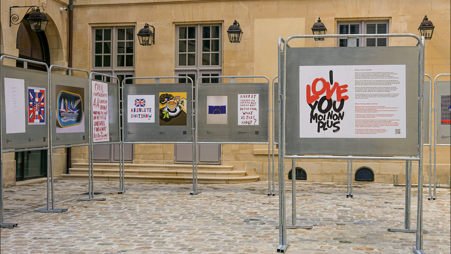Le futur centre créatif parisien de Dover Street Market présente une expo sur le Brexit 