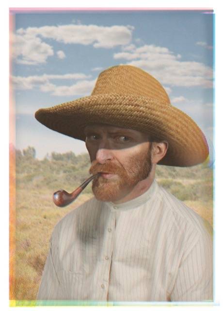 Ruud van Empel, Portret Vincent #5 (2020), montage photographique, © Vincent van GoghHuis.