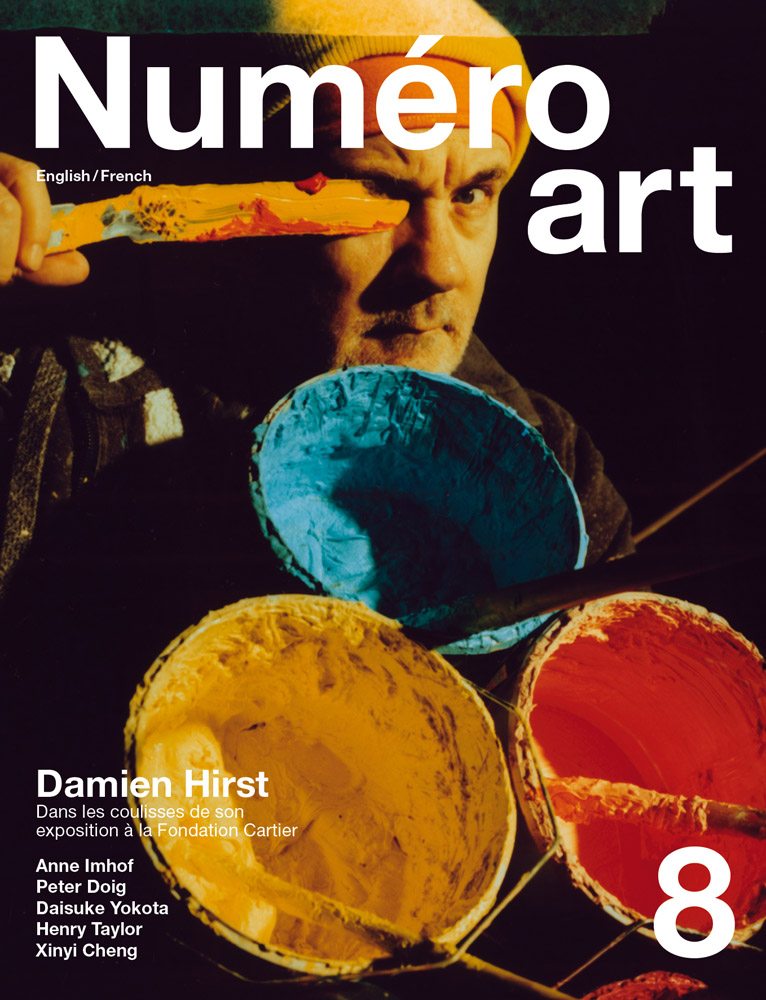 Damien Hirst photographié par Lea Colombo, en couverture du Numéro art #8.