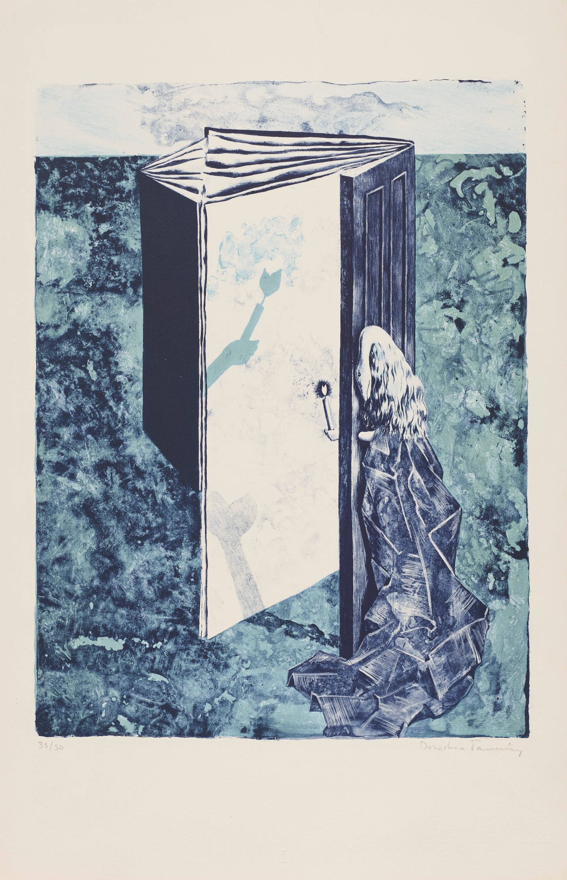 Dorothea Tanning, ”Les 7 Périls Spectraux”, 1950, lithographie 