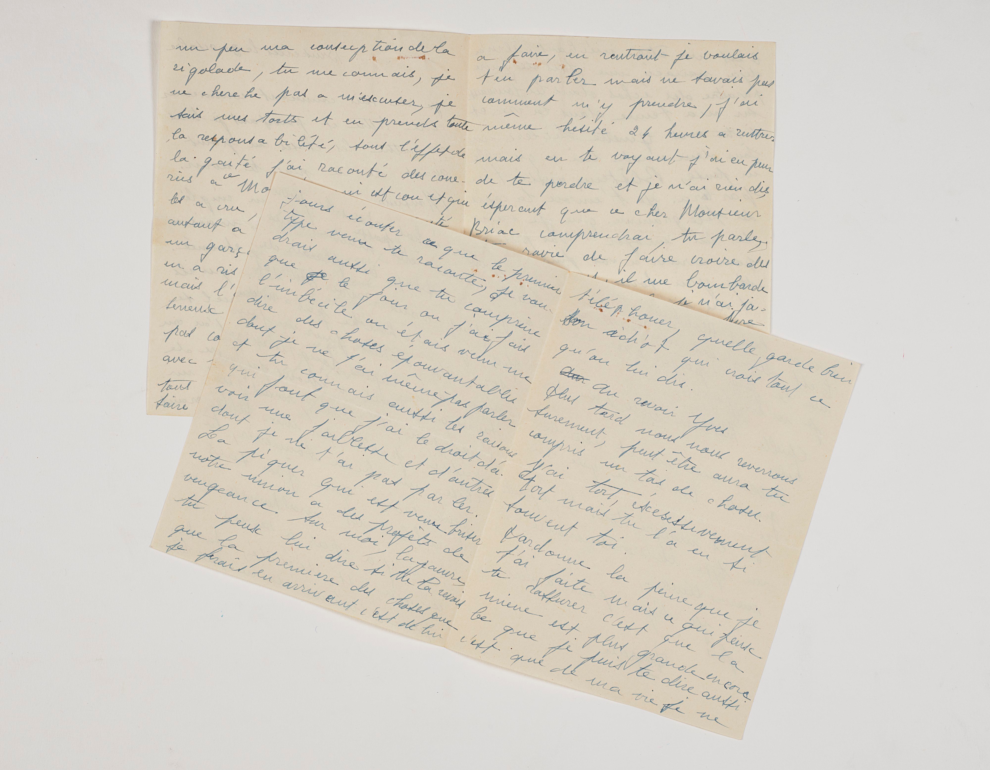 Lettre de rupture d'Édith Piaf à Yves Montand, 1945