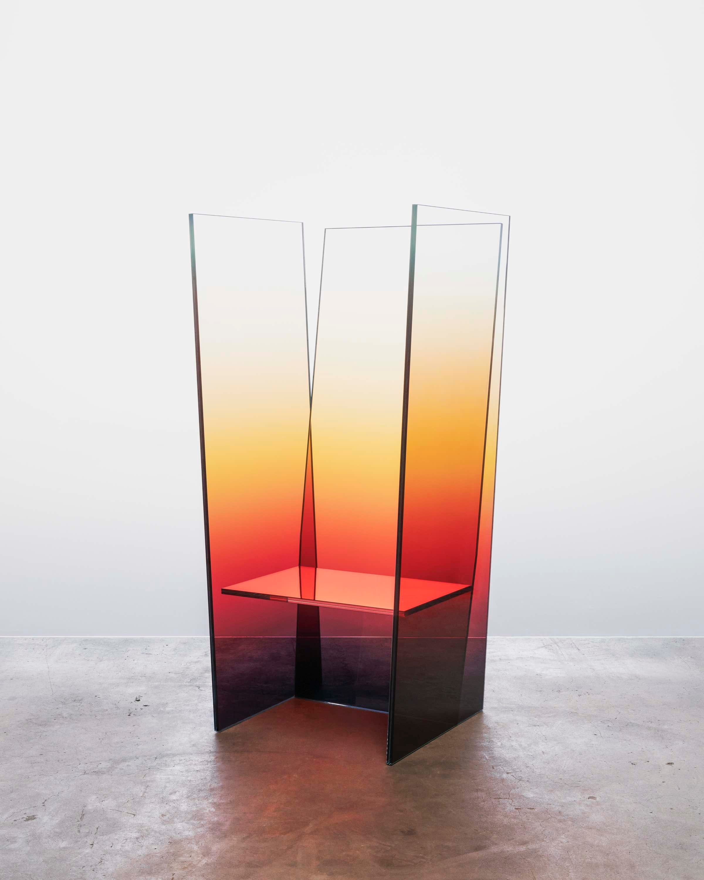 Sunburst Tall Glass Chair, 2021. Germans Ermičs. ©Jussi
Puikkonen. Courtesy of Galerie Maria Wettergren.