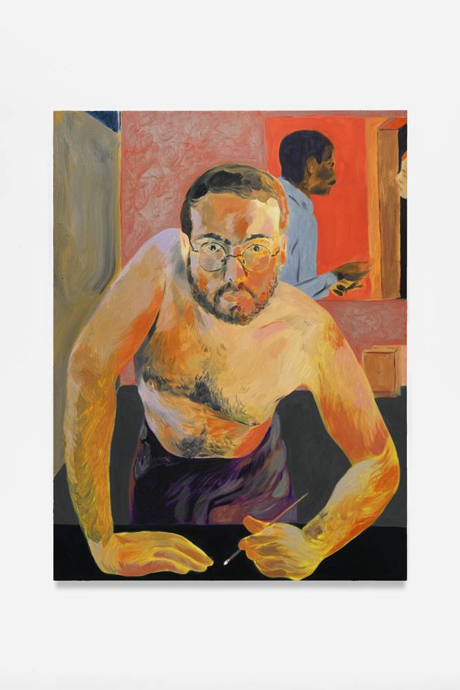 Anthony Cudahy, “Self-portrait after Hockney '83“ (2021). Photo : A. Mole Courtesy Semiose, Paris