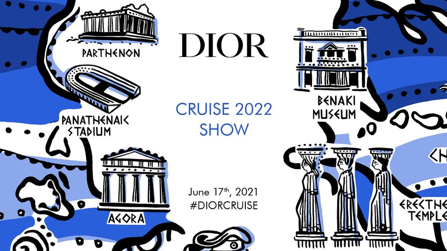 Video : le défilé Dior Cruise 2022 à Athènes en live