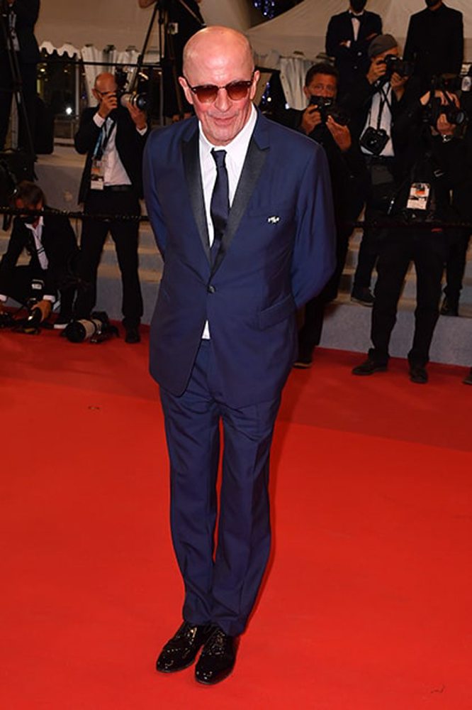 Jacques Audiard en costume Dior