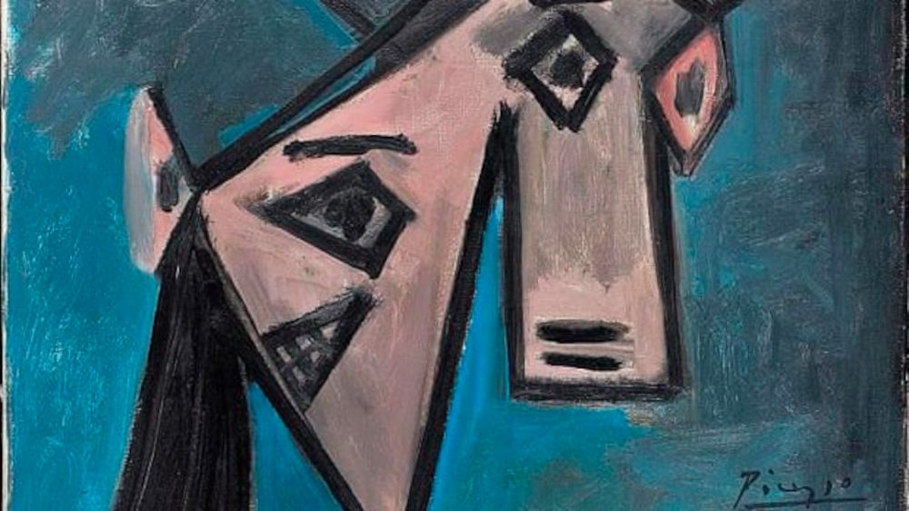 Pablo Picasso, “Tête de femme”, (1939),  huile sur toile 