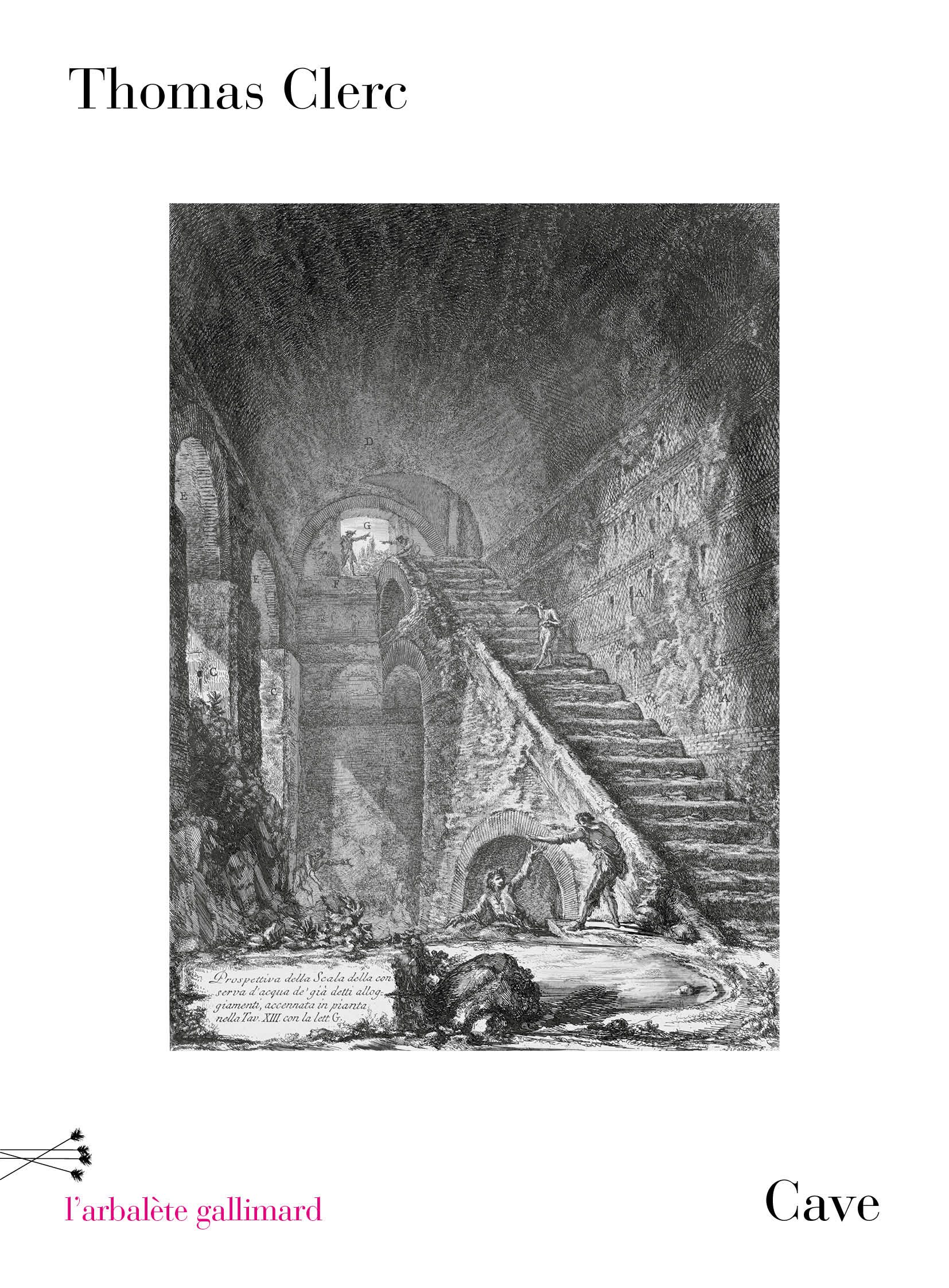 Couverture de “Cave” de Thomas Clerc / Portraits de Thomas Clerc par  Francesca Mantovani pour les Editions Gallimard