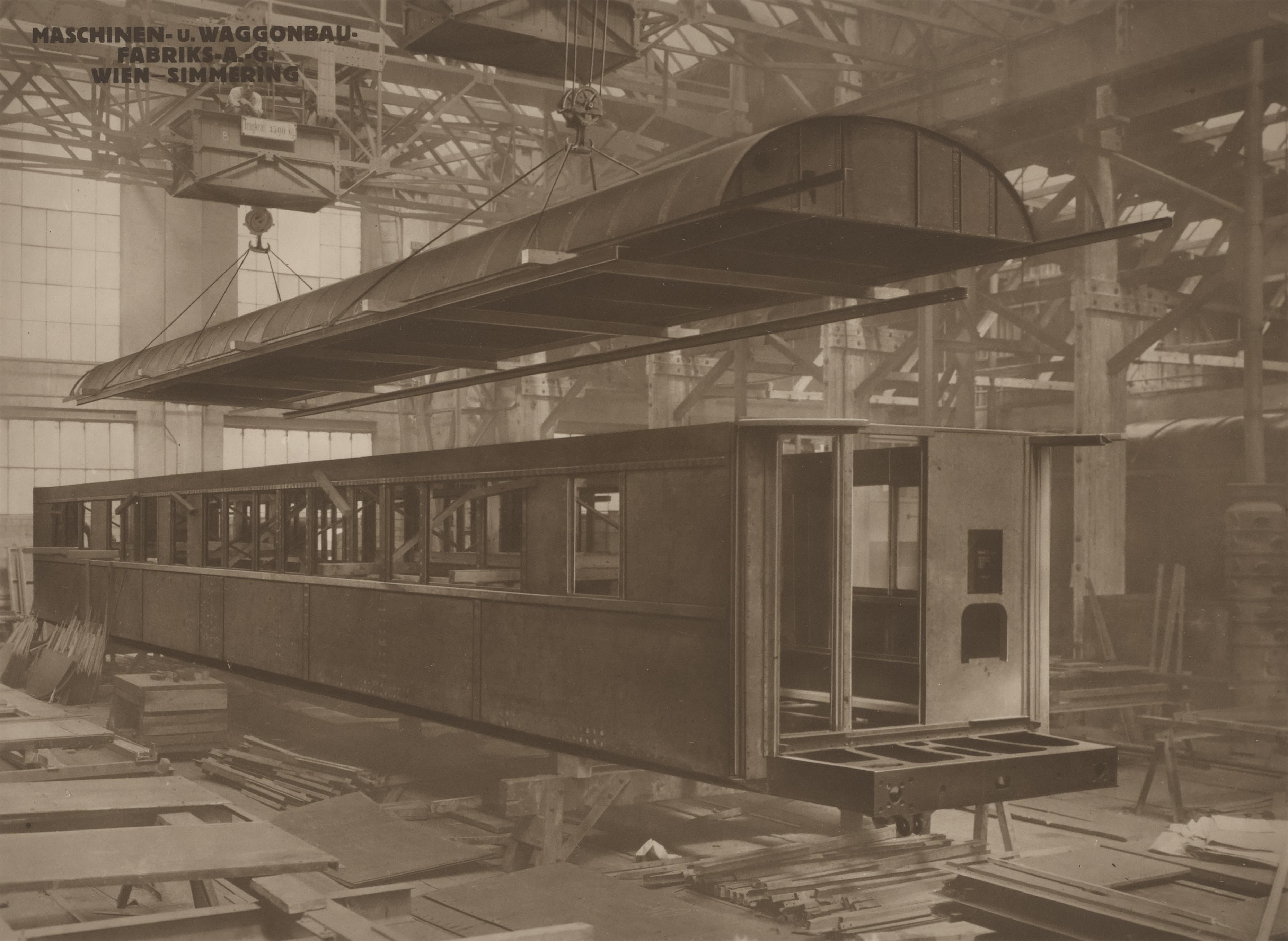 Construction de voitures lits et voitures restaurants pour la CIWL © Wilhelm Wagner, Atelier für industrielle und technische Photographie,1930. FDOE - Exposition Orient-Express & Cie.