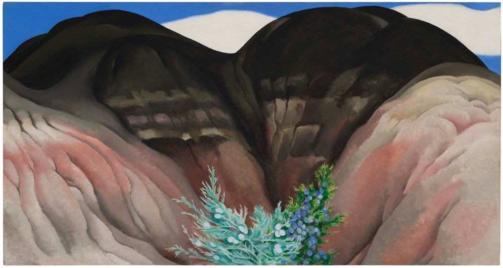 Georgia O'Keeffe, “Black Hills with Cedar” (1941-1942). Photo © Cathy Carver. Hirshhorn Museum and Sculpture Garden © Georgia O’Keeffe Museum / Adagp , Paris, 2021