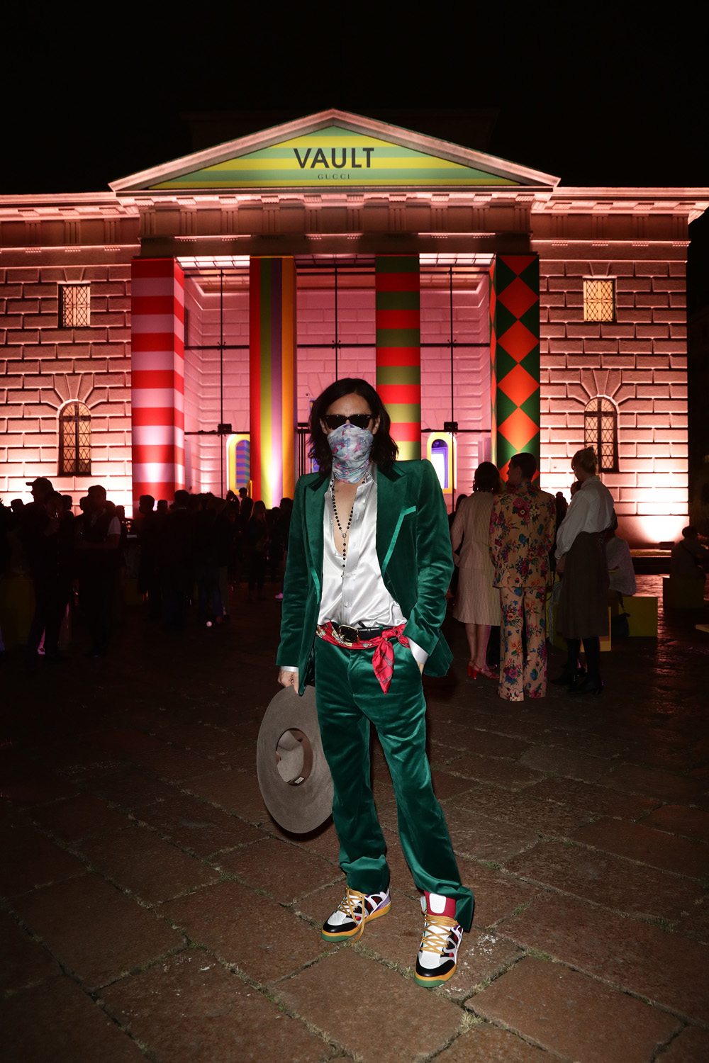 Jared Leto à la soirée Gucci Vault à Milan