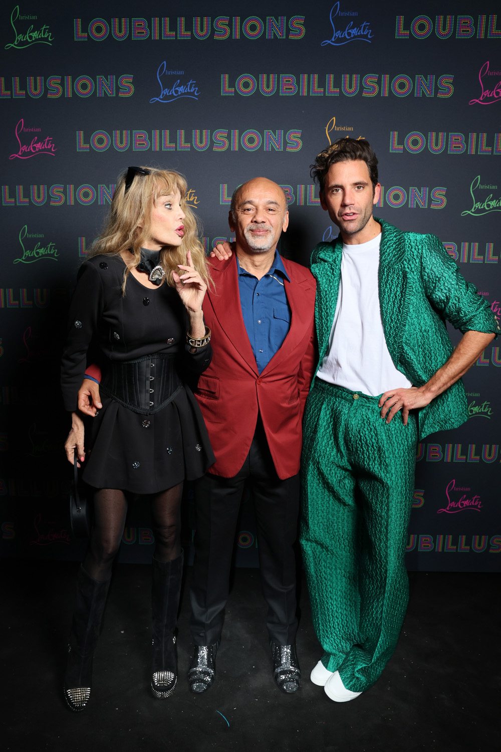 Arielle Dombasle, Christian Louboutin et Mika