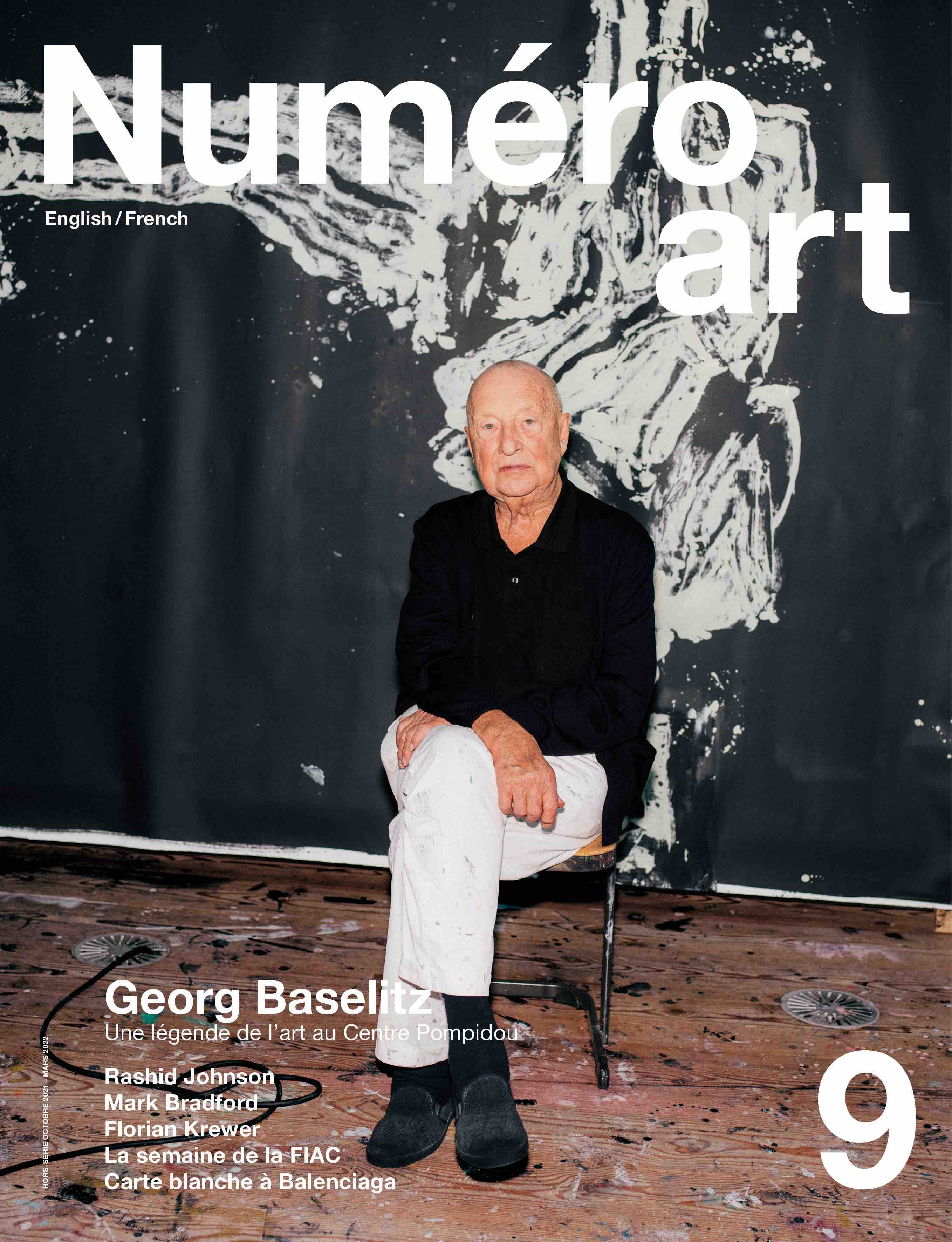 Rashid Johnson et Georg Baselitz en couverture de Numéro art 9