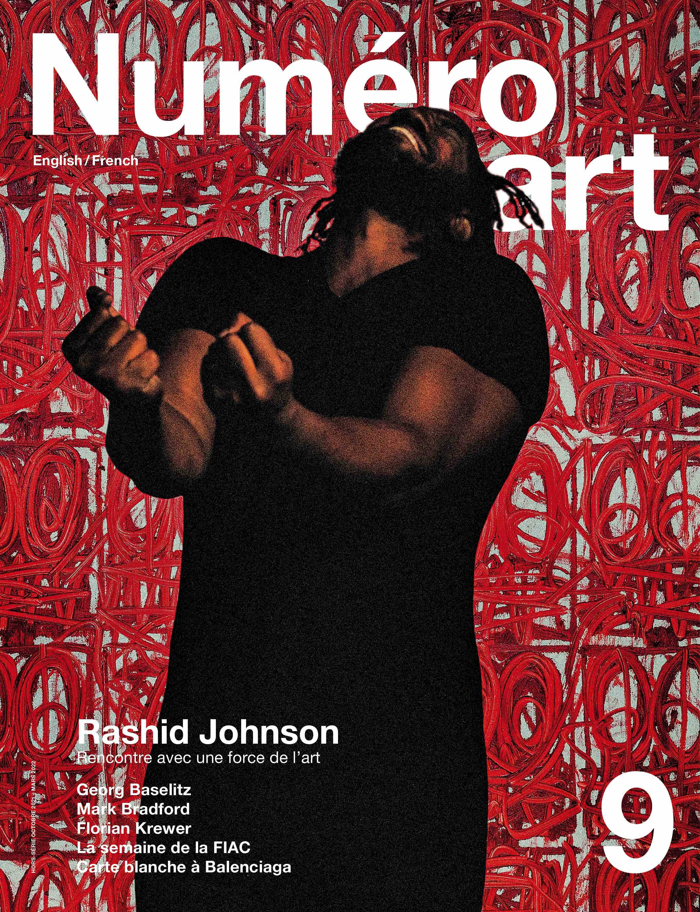 Rashid Johnson et Georg Baselitz en couverture de Numéro art 9