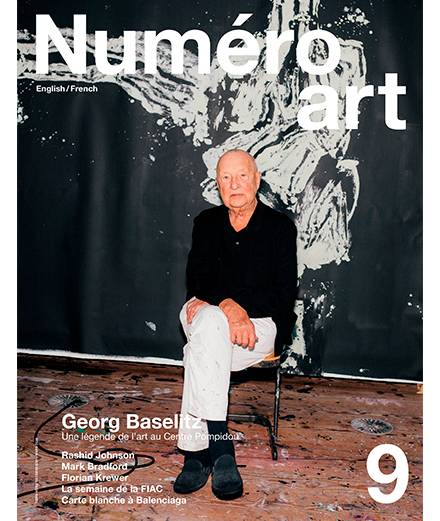 Georg Baselitz en couverture de Numéro art : un monument de l'art célébré au Centre Pompidou