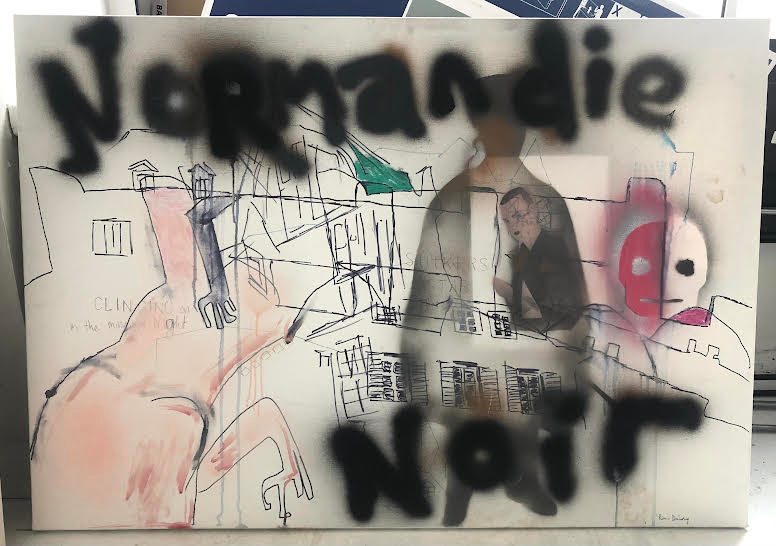 La toile "Normandie noire” de Pete Doherty mise aux enchères chez Artcurial.